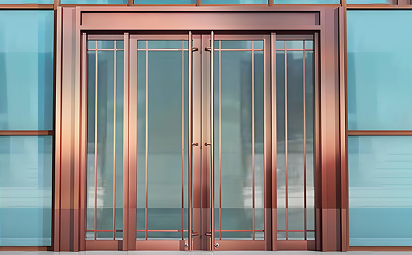 阿瓦提玻璃地弹门